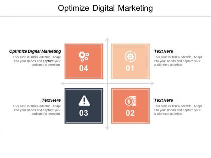 Optimize digital marketing ppt powerpoint presentation styles mockup cpb
