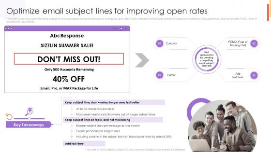 Optimize Email Subject Lines For Improving Open Rates New Customer Acquisition Strategies To Drive