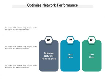 Optimize network performance ppt powerpoint presentation summary brochure cpb