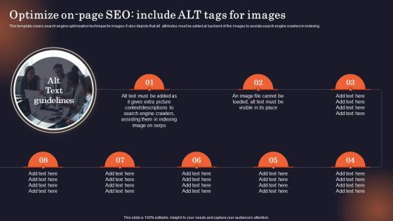 Optimize On Page SEO Include ALT Tags For Images Why Is Identifying The Target Market