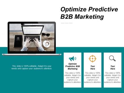 Optimize predictive b2b marketing ppt powerpoint presentation gallery design ideas cpb
