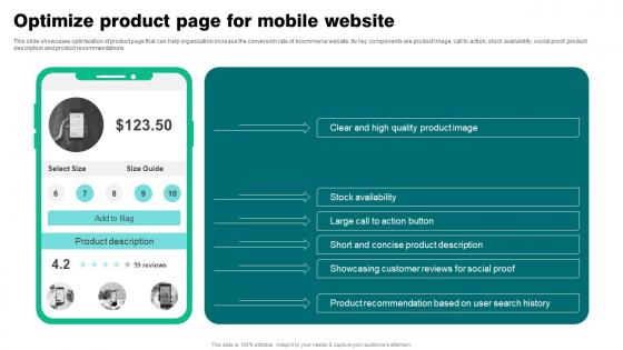 Optimize Product Page For Mobile Website Strategies To Reduce Ecommerce