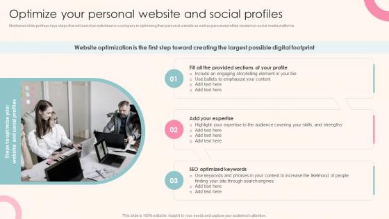 Optimize Your Personal Website And Social Profiles Guide To Personal Branding For Entrepreneurs