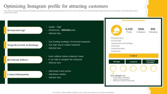 Optimizing Instagram Profile For Attracting Customers Strategies To Increase Footfall And Online
