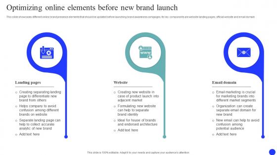 Optimizing Online Elements Before Brand Market And Launch Strategy MKT SS V