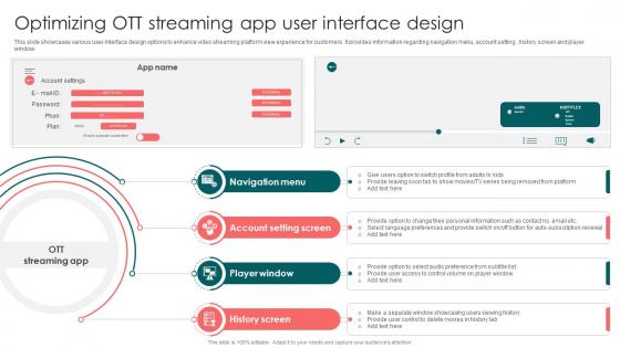 Optimizing OTT Streaming App User Launching OTT Streaming App And Leveraging Video
