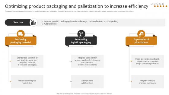 Optimizing Product Packaging And Palletization To Increase Implementing Cost Effective Warehouse Stock