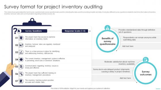 Optimizing Project Success Rates Survey Format For Project Inventory Auditing PM SS