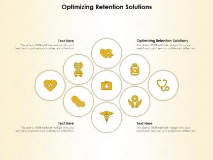 Optimizing retention solutions ppt powerpoint presentation ideas