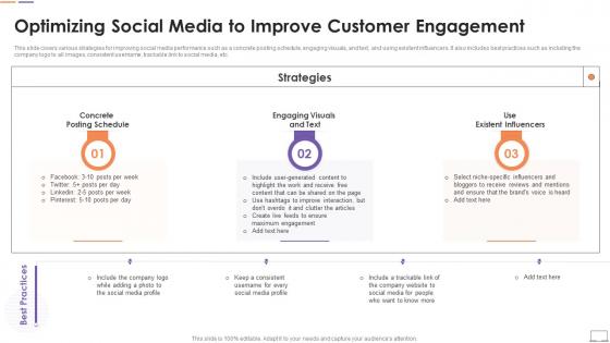 Optimizing Social Media To Improve Engagement Customer Touchpoint Guide To Improve User Experience