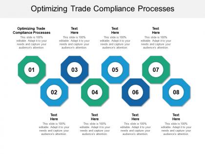 Optimizing trade compliance processes ppt powerpoint presentation portfolio example cpb