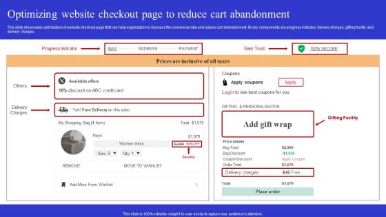 Optimizing Website Checkout Page To Reduce Optimizing Online Ecommerce Store To Increase Product Sales