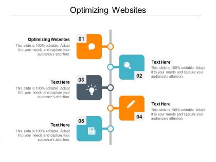 Optimizing websites ppt powerpoint presentation infographics aids cpb