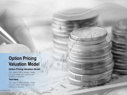 Option pricing valuation model ppt powerpoint presentation portfolio background cpb