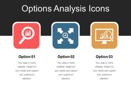 Options analysis icons