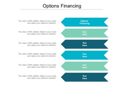 Options financing ppt powerpoint presentation layouts show cpb