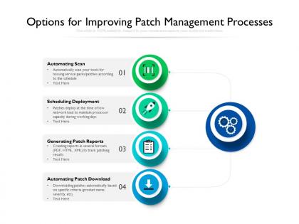 Options for improving patch management processes