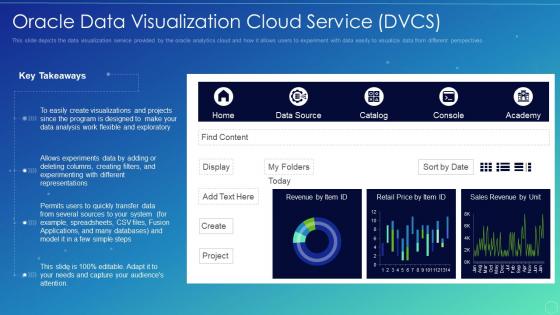 Oracle analytics cloud it oracle data visualization cloud service dvcs