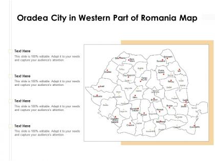 Oradea city in western part of romania map