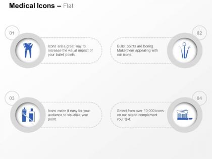 Oral hygiene techniques human ppt icons graphics