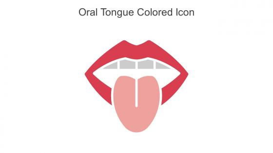 Oral Tongue Colored Icon In Powerpoint Pptx Png And Editable Eps Format