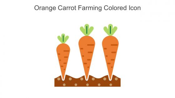 Orange Carrot Farming Colored Icon In Powerpoint Pptx Png And Editable Eps Format