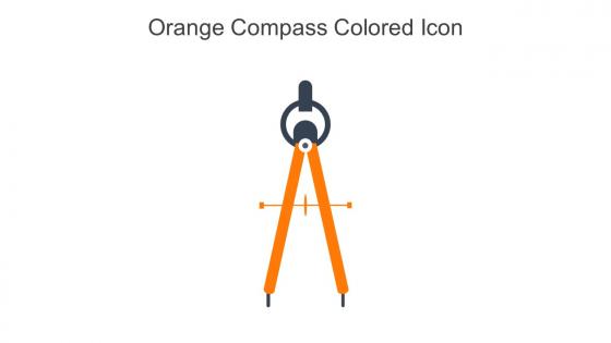 Orange Compass Colored Icon In Powerpoint Pptx Png And Editable Eps Format