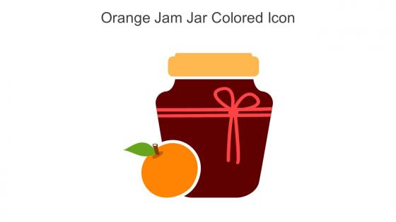 Orange Jam Jar Colored Icon In Powerpoint Pptx Png And Editable Eps Format