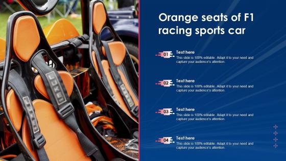 Orange Seats Of F1 Racing Sports Car