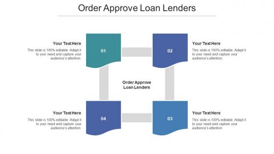 Order Approve Loan Lenders Ppt Powerpoint Presentation Slides Graphics Tutorials Cpb
