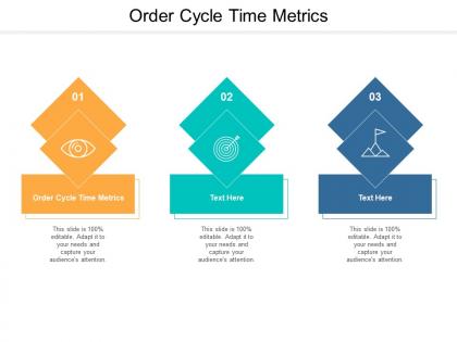 Order cycle time metrics ppt powerpoint presentation model outline cpb