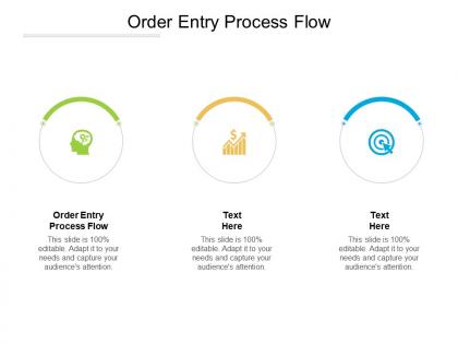 Order entry process flow ppt powerpoint presentation summary diagrams cpb