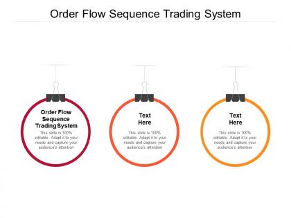 Order flow sequence trading system ppt powerpoint presentation layout ideas cpb