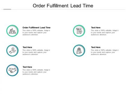 Order fulfillment lead time ppt powerpoint presentation outline ideas cpb