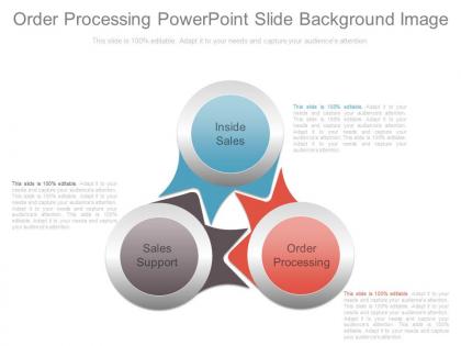 Order processing powerpoint slide background image