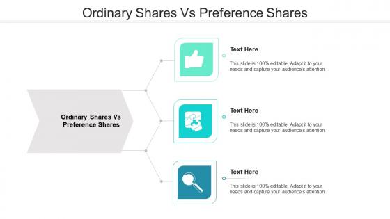 Ordinary shares vs preference shares ppt powerpoint presentation professional graphic images cpb