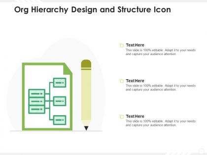 Org hierarchy design and structure icon
