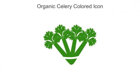 Organic Celery Colored Icon In Powerpoint Pptx Png And Editable Eps Format