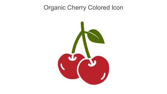 Organic Cherry Colored Icon In Powerpoint Pptx Png And Editable Eps Format