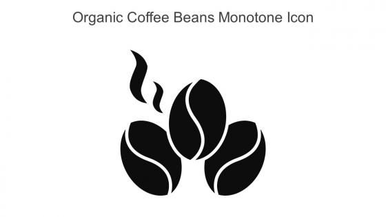 Organic Coffee Beans Monotone Icon In Powerpoint Pptx Png And Editable Eps Format