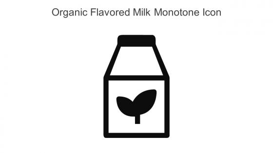 Organic Flavored Milk Monotone Icon In Powerpoint Pptx Png And Editable Eps Format