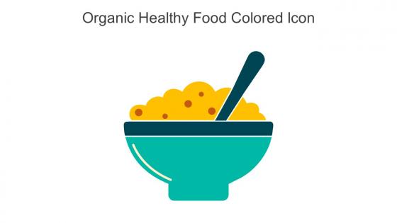 Organic Healthy Food Colored Icon In Powerpoint Pptx Png And Editable Eps Format