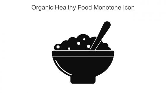 Organic Healthy Food Monotone Icon In Powerpoint Pptx Png And Editable Eps Format
