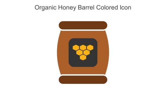Organic Honey Barrel Colored Icon In Powerpoint Pptx Png And Editable Eps Format