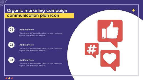 Organic Marketing Campaign Communication Plan Icon