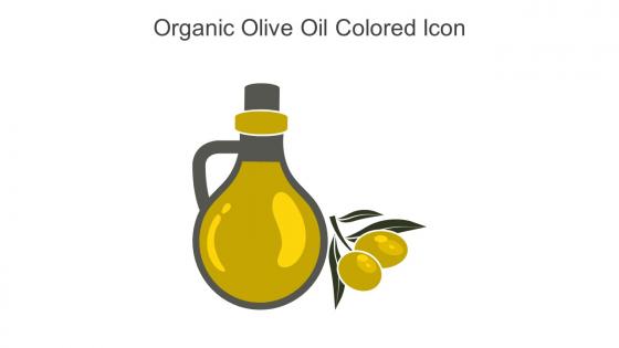 Organic Olive Oil Colored Icon In Powerpoint Pptx Png And Editable Eps Format