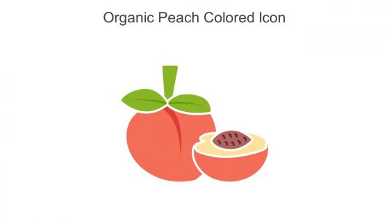 Organic Peach Colored Icon In Powerpoint Pptx Png And Editable Eps Format