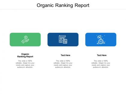 Organic ranking report ppt powerpoint presentation icon tips cpb