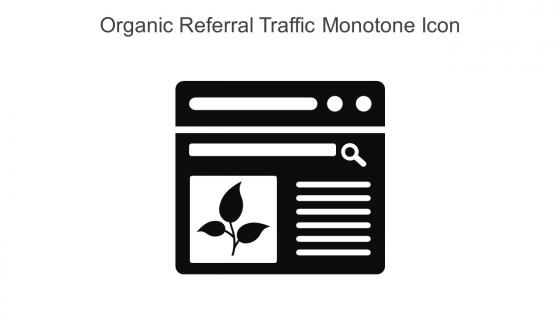 Organic Referral Traffic Monotone Icon In Powerpoint Pptx Png And Editable Eps Format