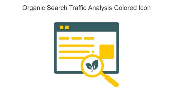 Organic Search Traffic Analysis Colored Icon In Powerpoint Pptx Png And Editable Eps Format